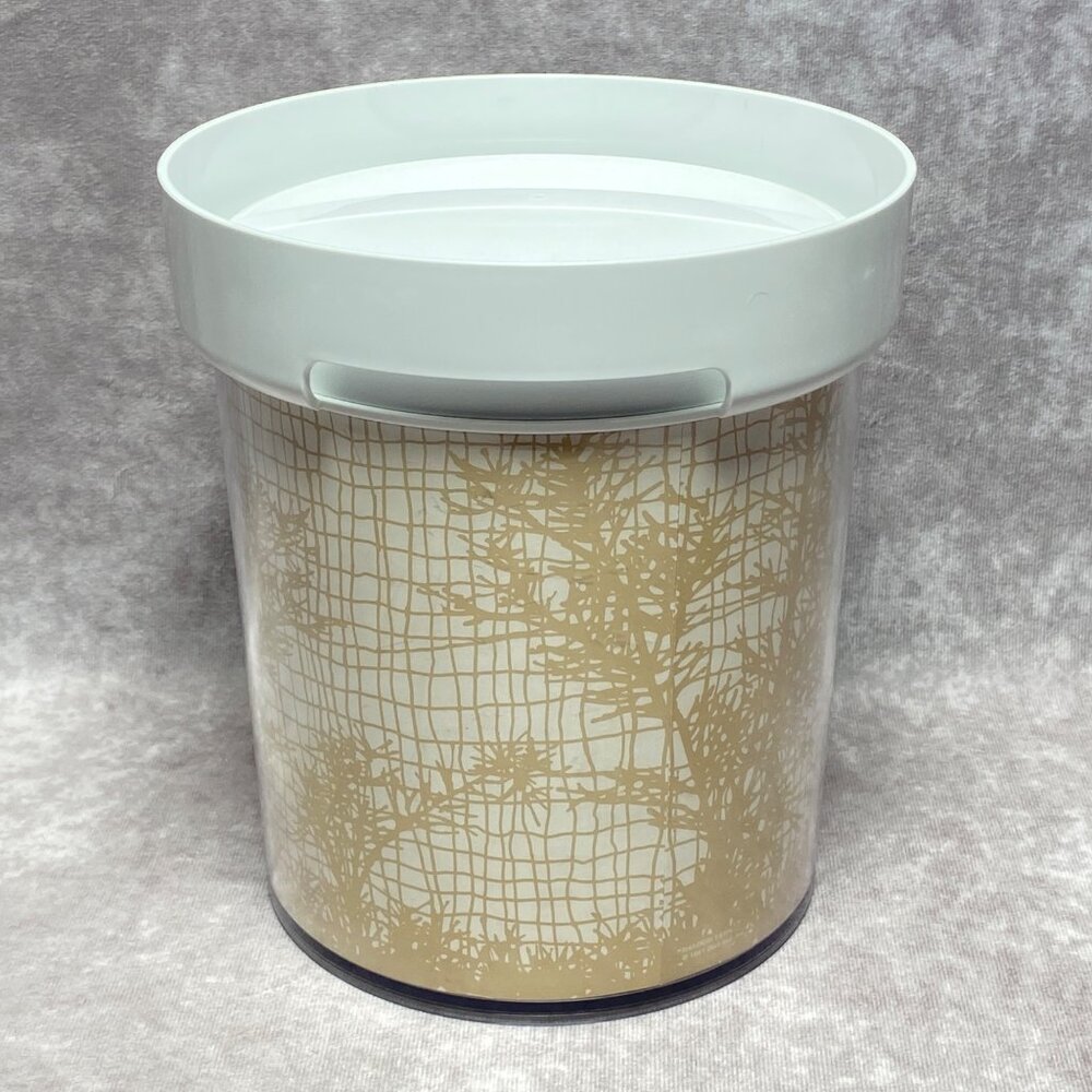 Vintage Thermo-Serv Ice Bucket Shadow Fern Pattern With Lid Barware USA